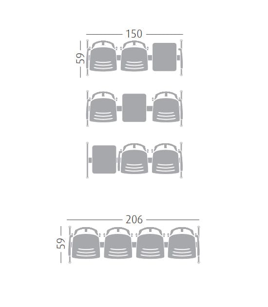 ספסל לפינות המתנה