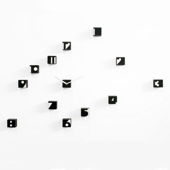 שעון קיר מודולרי מעוצב Rnd_time Bold