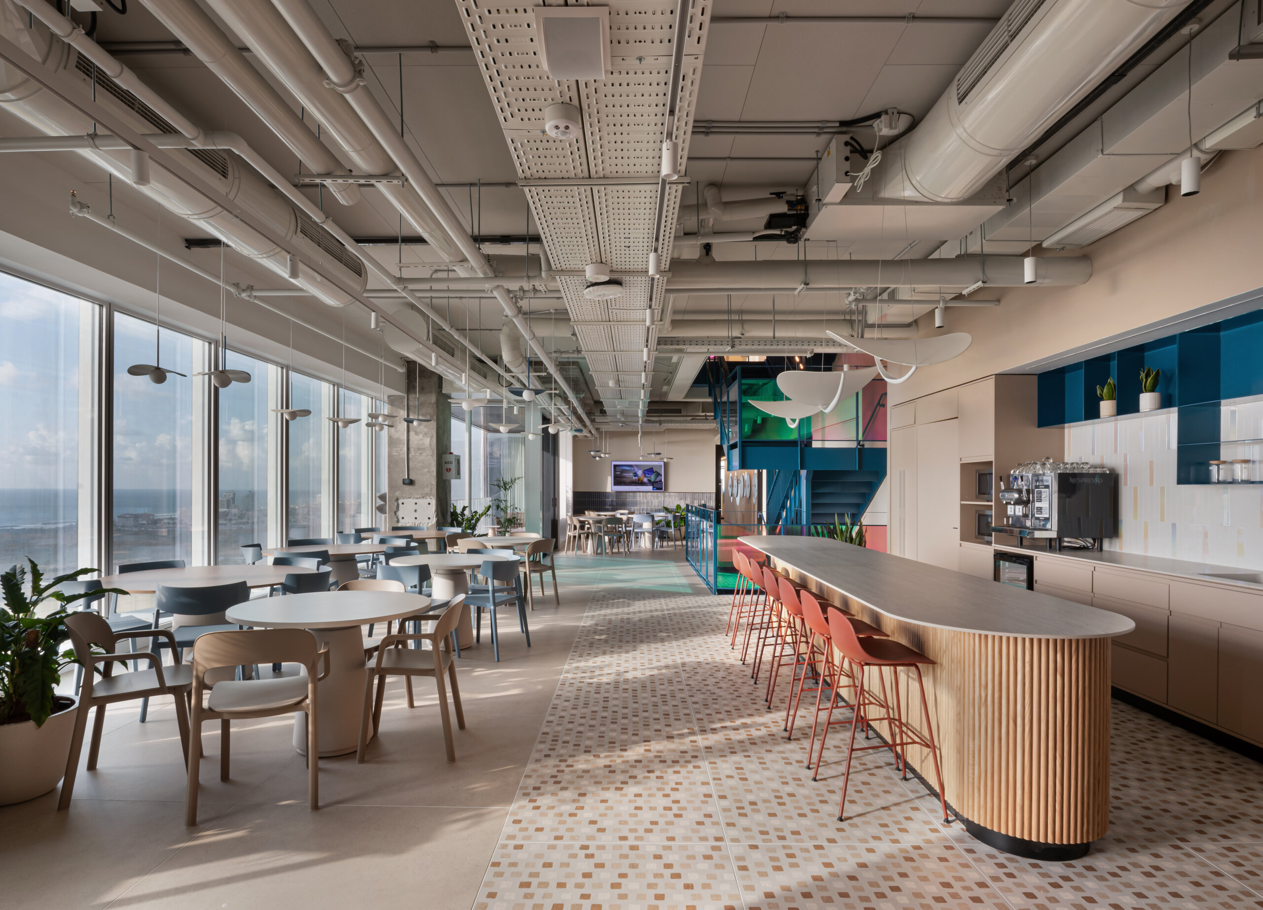 Pure loop mini by infiniti+Dorik and wing chair by Actiu+Ona chair by Resol